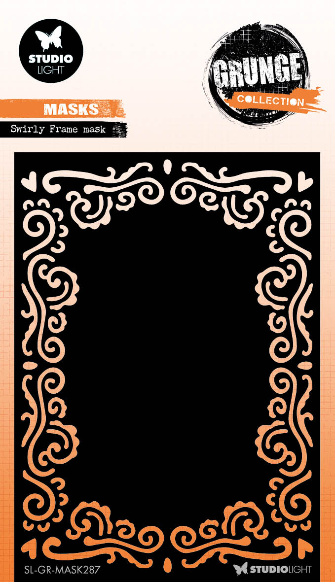 GR Mask Swirly Frame Grunge Collection 1 PC-1