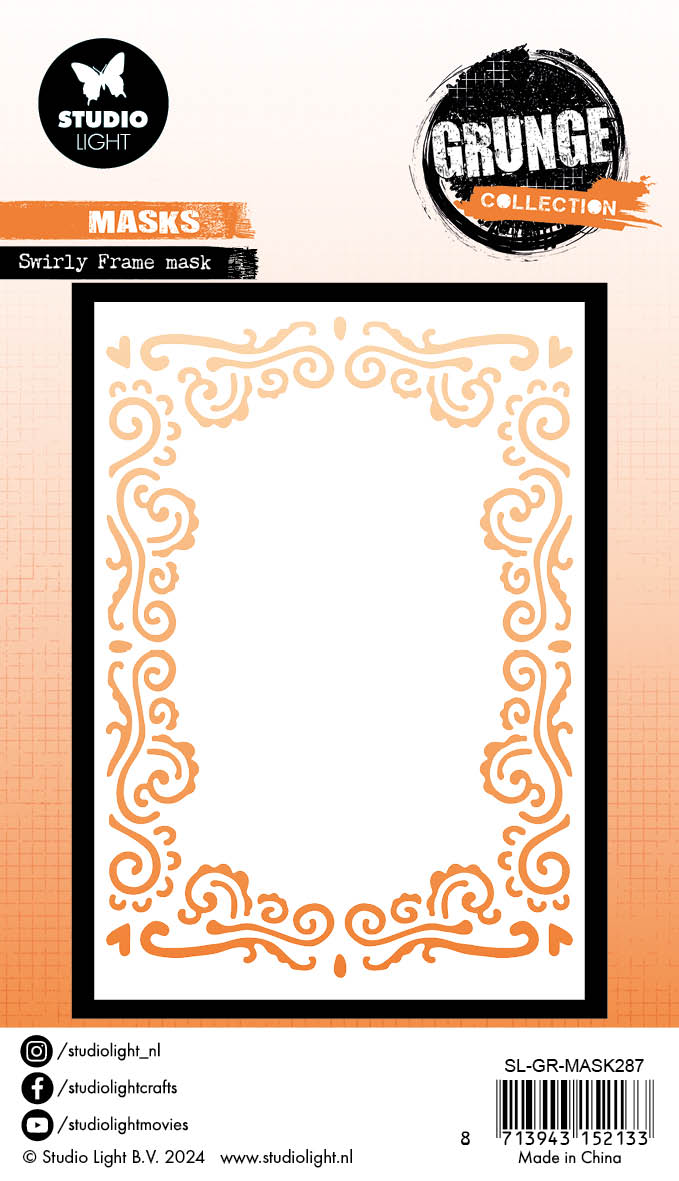 GR Mask Swirly Frame Grunge Collection 1 PC-2