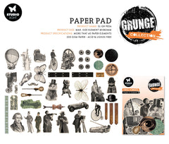 SL Paper Elements People & Elements Grunge Collection 75x75x1mm 47 PC nr.06-2