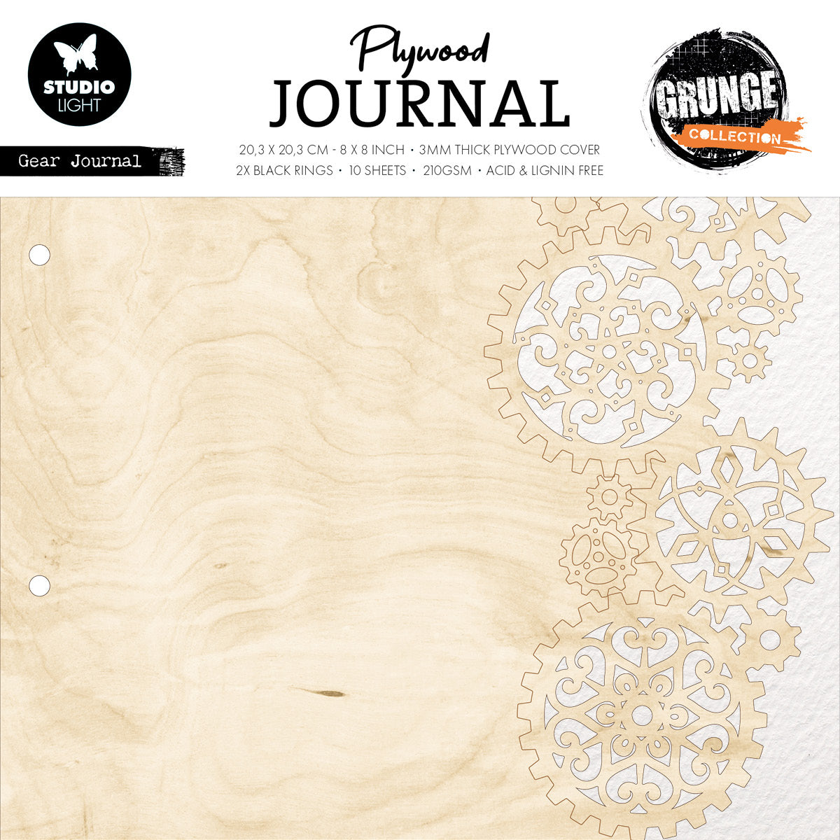 SL Plywood Journal Gear Journal Grunge Collection 14 PC-1