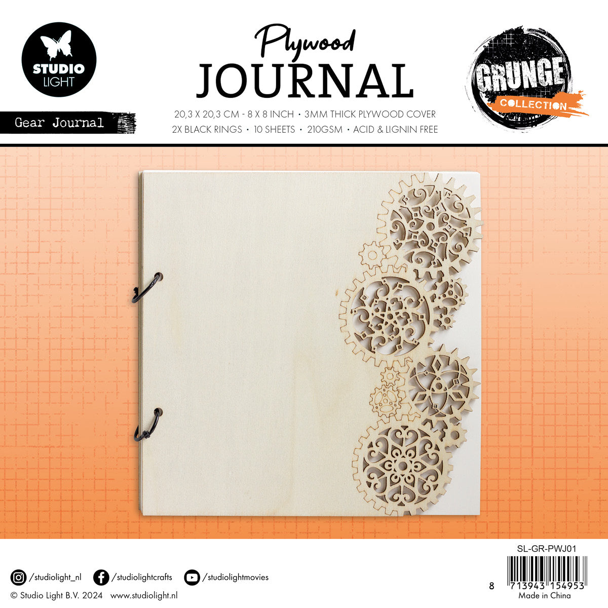 SL Plywood Journal Gear Journal Grunge Collection 14 PC-2