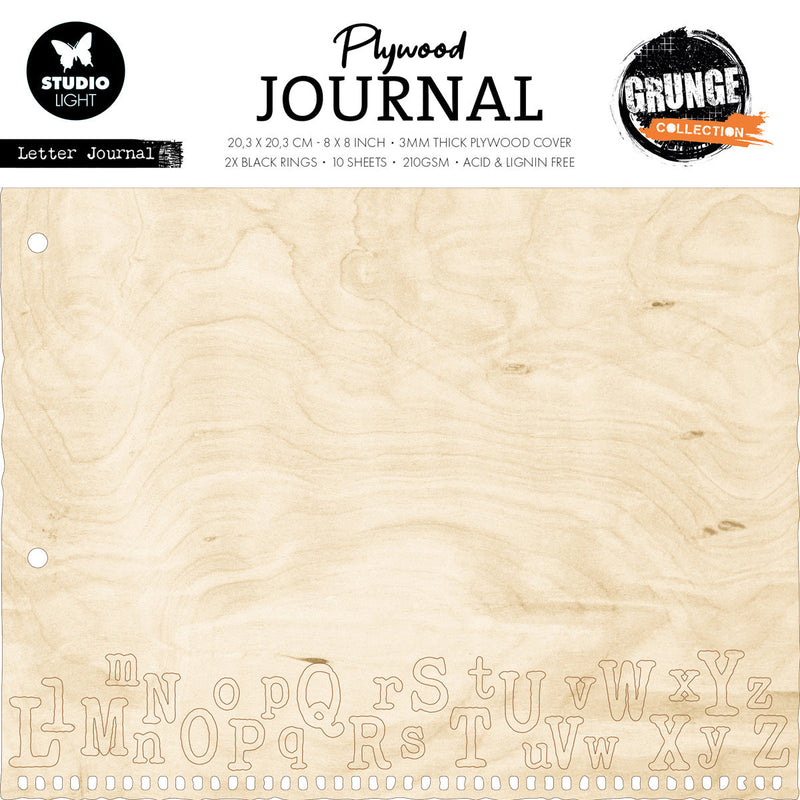 SL Plywood Journal Letter Journal Grunge Collection 14 PC-1