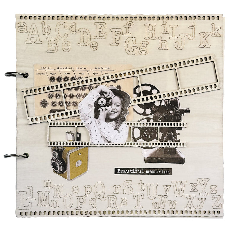 SL Plywood Journal Letter Journal Grunge Collection 14 PC-4