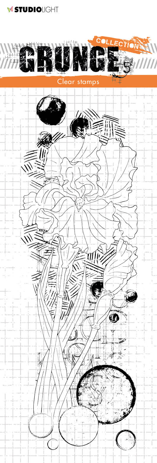 SL Clear Stamp Iris Grunge Collection 210x74x3mm 1 PC nr.203-1