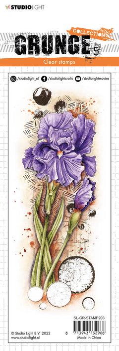 SL Clear Stamp Iris Grunge Collection 210x74x3mm 1 PC nr.203-2