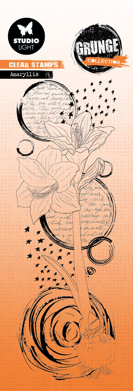 SL Clear Stamp Amaryllis Grunge Collection 210x74x3mm 1 PC nr.313-1
