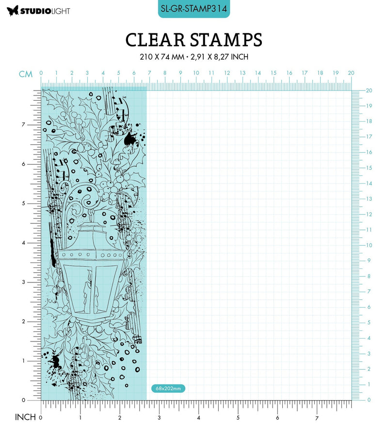 SL Clear Stamp Lantern Grunge Collection 210x74x3mm 1 PC nr.314-2
