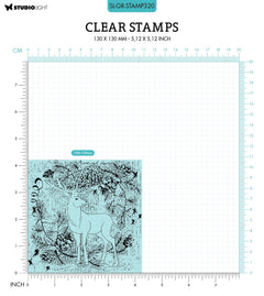 SL Clear Stamp Forest Deer Grunge Collection 130x130x3mm 1 PC nr.320-2
