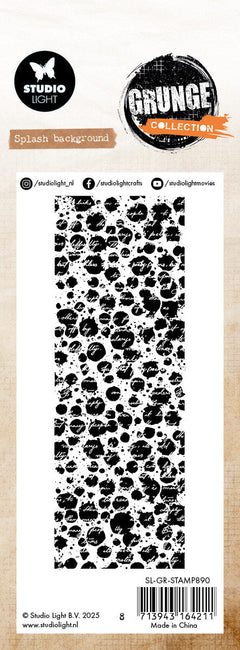 SL Clear Stamp Splash Background Grunge Collection 72x193.6x3mm 1 Pieces-2