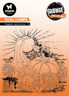 SL Clear Stamp Pumpkins Grunge Collection 122x122x3mm 1 PC nr.454-1