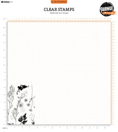 SL Clear Stamp Botanical Elements Grunge Collection 8 PC-2