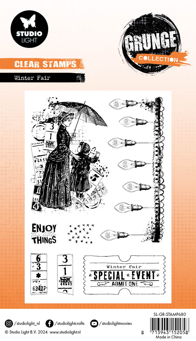 GR Clear Stamp Winter Fair Grunge Collection 7 PC-2