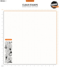 SL Clear Stamp Gear Background Grunge Collection 1 PC-3
