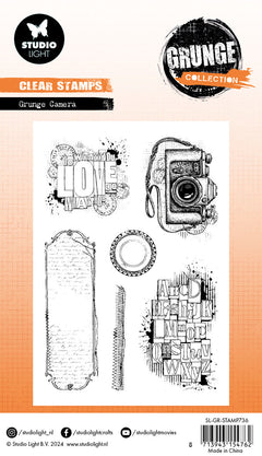 SL Clear Stamp Grunge Camera Grunge Collection 6 PC-2