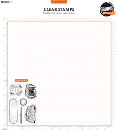 SL Clear Stamp Grunge Camera Grunge Collection 6 PC-3
