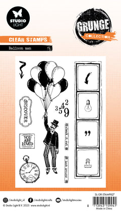 SL Clear Stamp Balloon Man Grunge Collection 13 PC-2