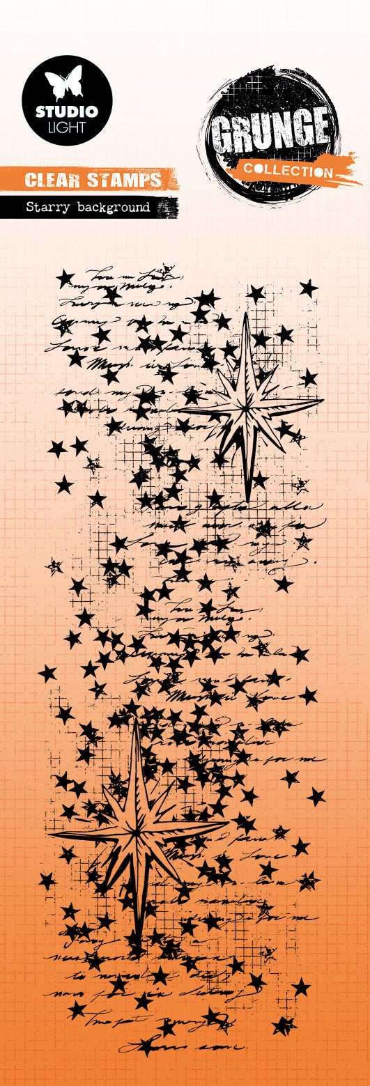 SL Clear Stamp Starry Background Grunge Collection 1 Pieces-1