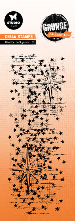 SL Clear Stamp Starry Background Grunge Collection 1 Pieces-1