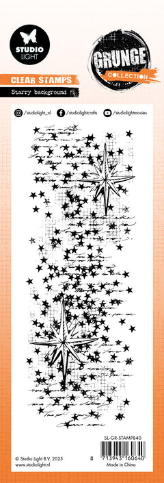 SL Clear Stamp Starry Background Grunge Collection 1 Pieces-2