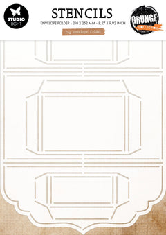 SL Stencil Tag Envelope Grunge Collection 210x294x1mm 1 Pieces-1