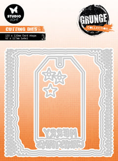 SL Cutting Die Card Shape Grunge Collection 135x135x1mm 8 PC nr.434-1