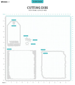 SL Cutting Die Card Shape Grunge Collection 135x135x1mm 8 PC nr.434-2