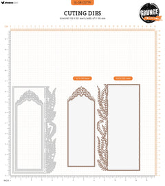 Matrices de coupe SL Collection Grunge Slimline & Étiquettes 4 pièces-2