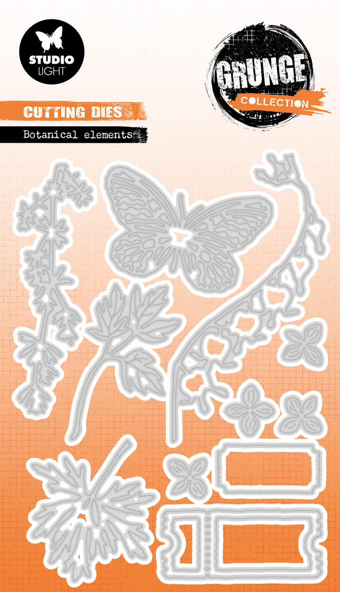 SL Cutting Die Botanical Elements Grunge Collection 13 PC-1