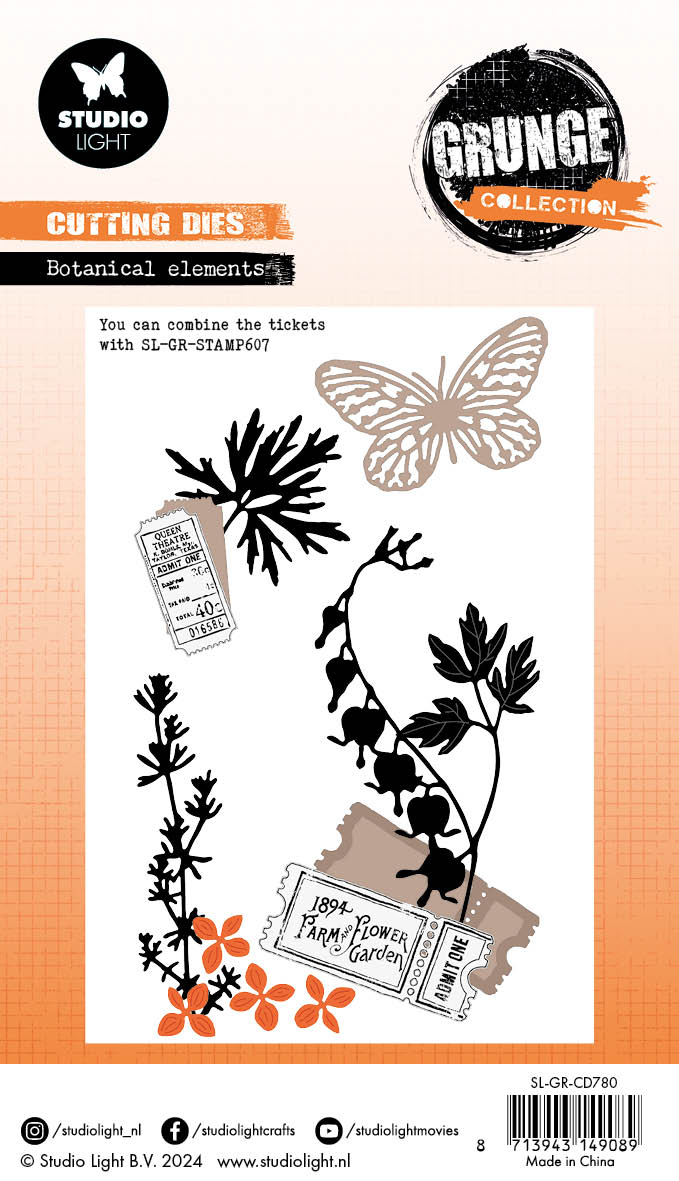 SL Cutting Die Botanical Elements Grunge Collection 13 PC-3
