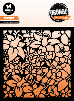 SL Mask Floral Background Grunge Collection 150x150x1mm 1 PC nr.182-1