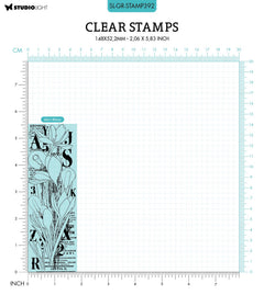 SL Clear Stamp Crocus Flower Grunge Collection 46x140x3mm 1 PC nr.392-2