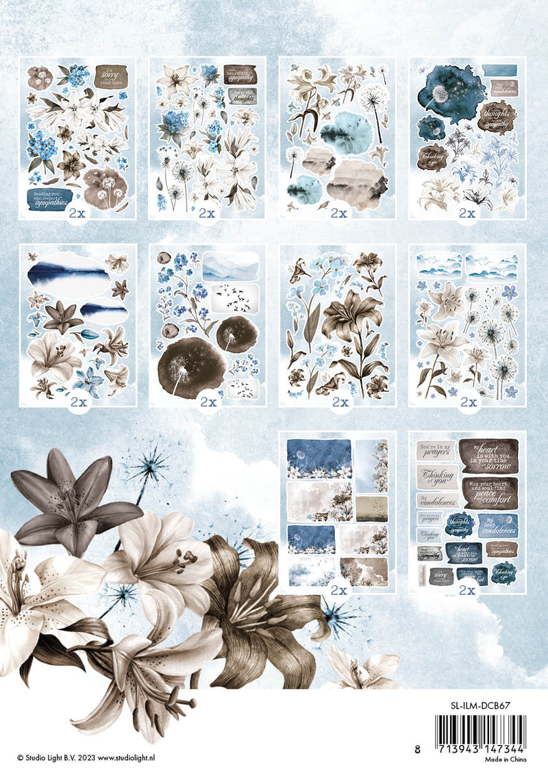 Elementos de papel troquelados SL In Loving Memory 148x210x5mm 20 HOJAS n.º 67-3