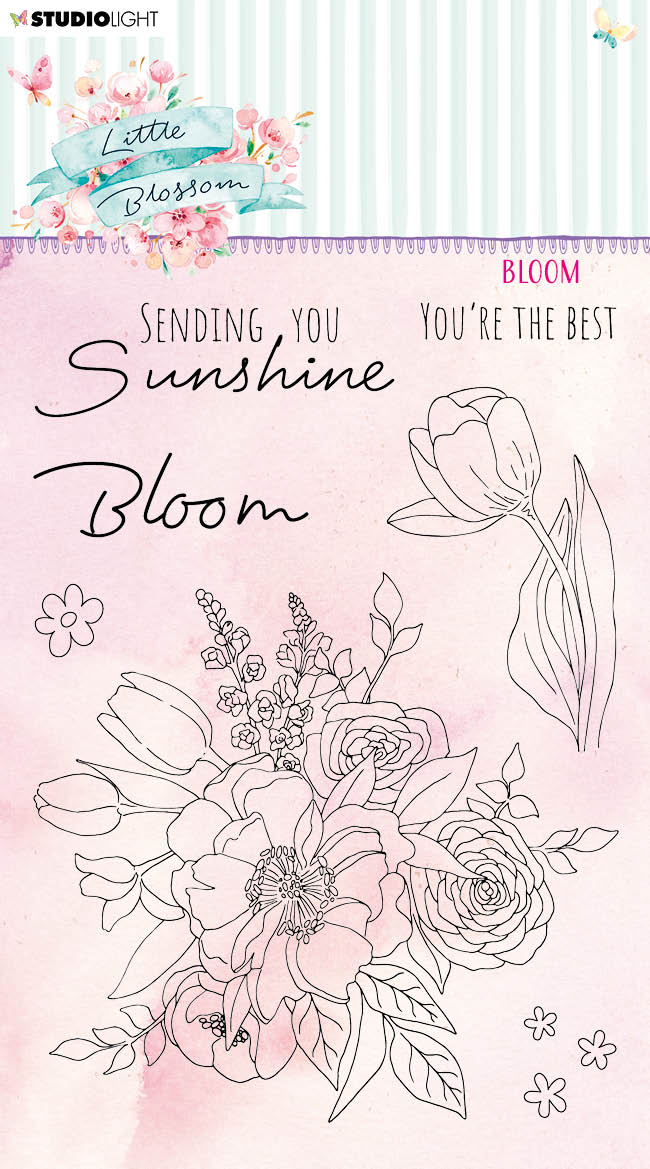 SL Clear Stamp Bloom Little Blossom 105x148x3mm 1 PC nr.197-1