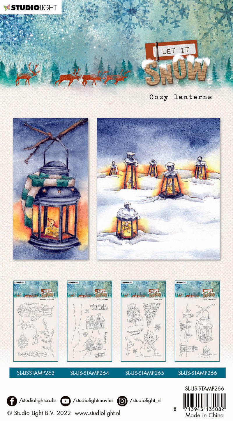 SL Clear Stamp Cozy Lanterns Let It Snow 105x148x3mm 4 PC nr.266-2