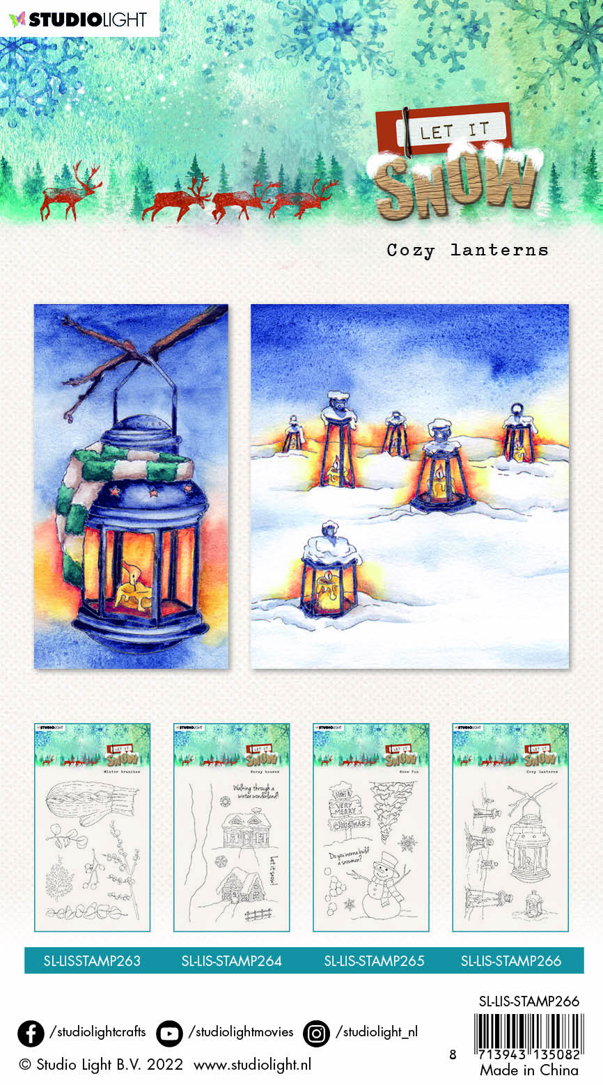 SL Clear Stamp Cozy Lanterns Let It Snow 105x148x3mm 4 PC nr.266-2