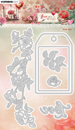 SL Cutting Die Rose Tag Love Of My Life 6 PC-1