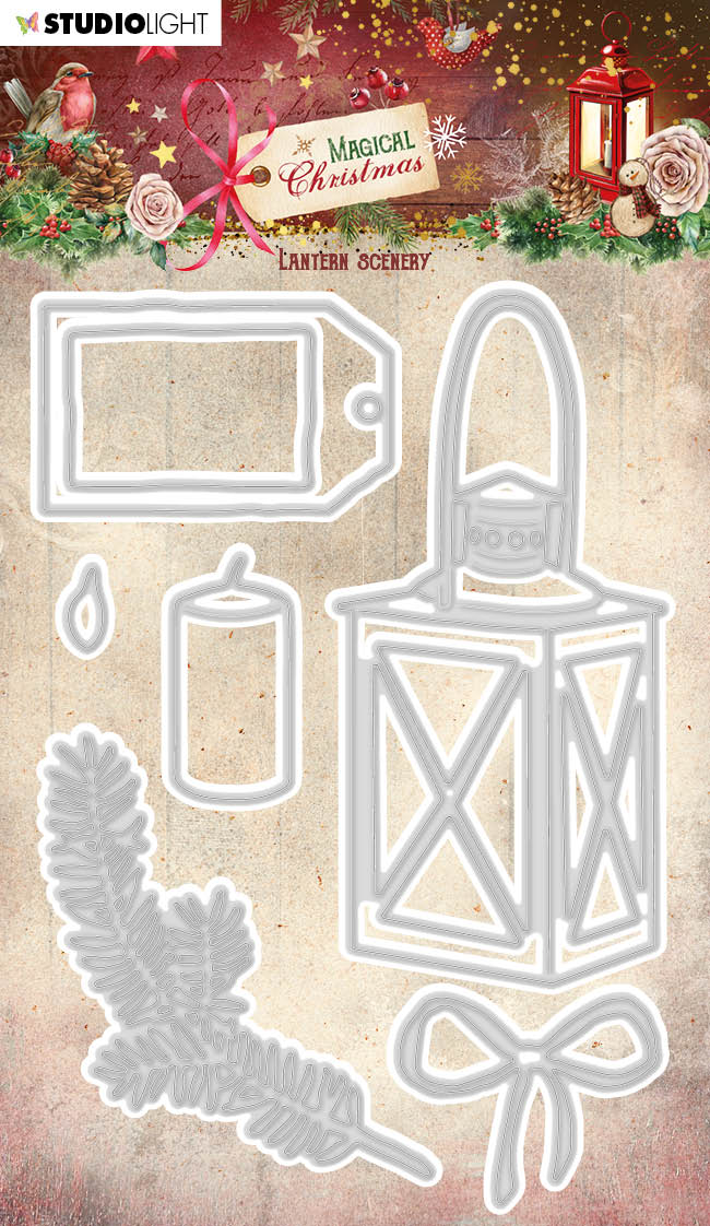 SL Cutting Die Lantern Scenery Magical Christmas 96x141x1mm 7 PC nr.691-1