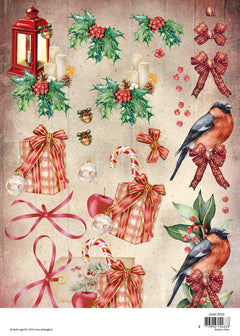 SL Paper Set 3D Cutting Sheets Magical Christmas 210x297x2mm 4 SH nr.33-3