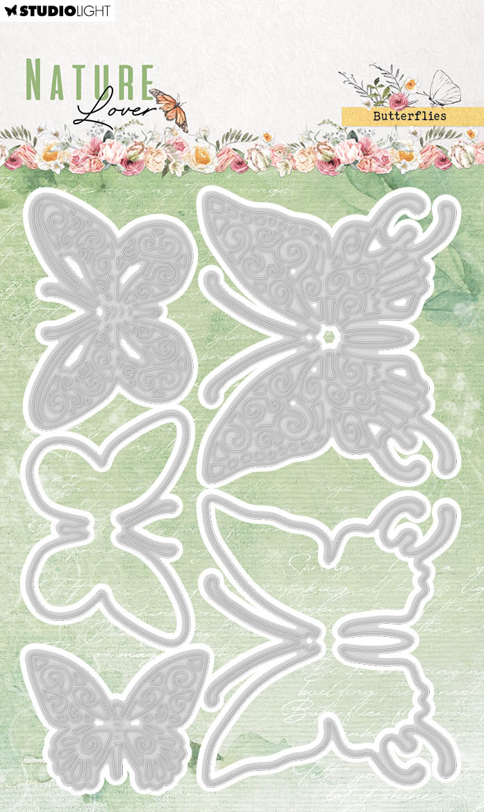 Troqueles de corte SL Mariposas Amante de la naturaleza 103x144x1mm 5 piezas n.º 769-1