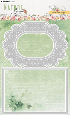 Matrices de découpe SL Pochoir forme de carte Amoureux de la nature 148x210x1mm 4 pièces n°773-1
