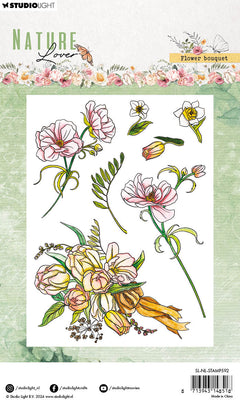 SL Tampons transparents Bouquet de fleurs Amoureux de la nature 99x139x3mm 7 PC nr.592-3