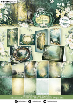 SL Designer Paper Pad Cards & Backgrounds Quiet Morning 148x210x11mm 36 Sheets-1