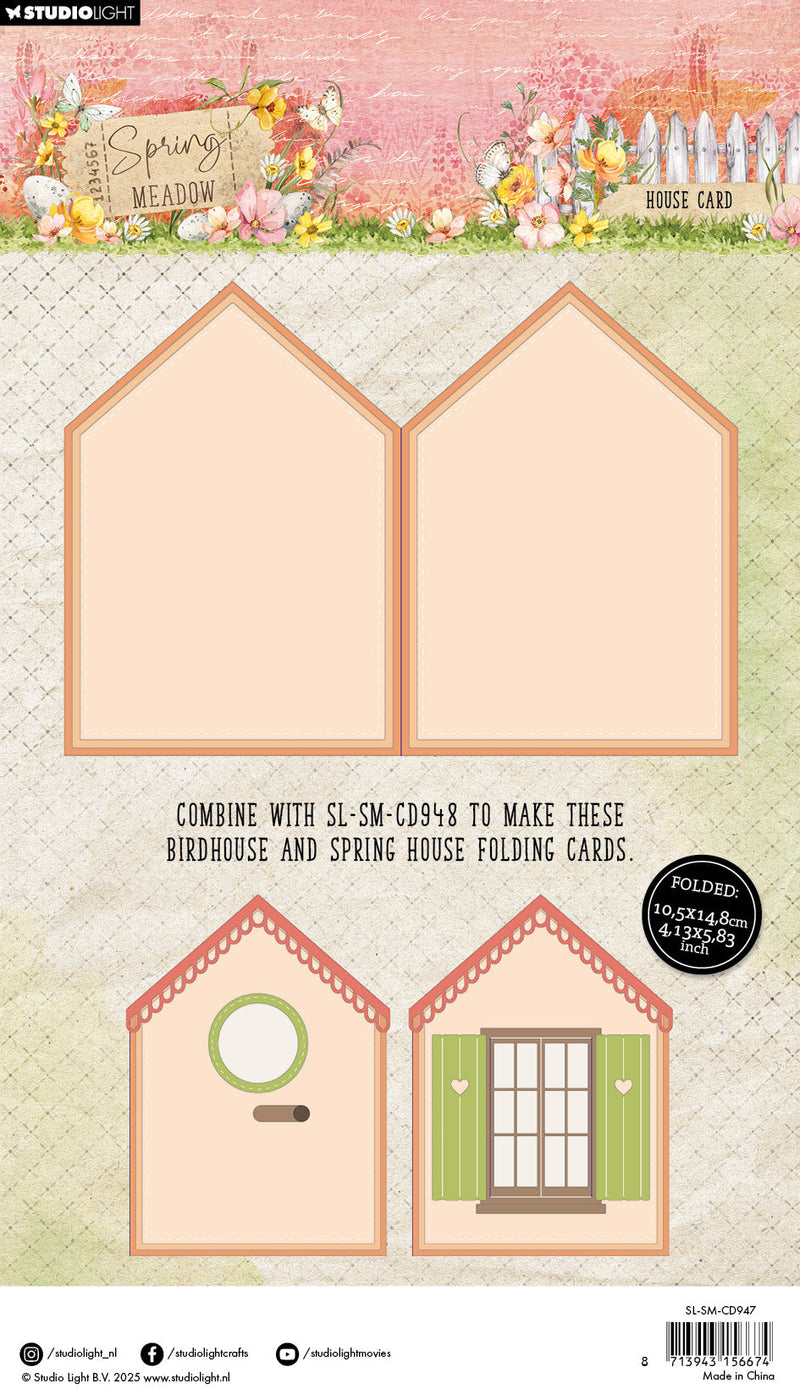 SL Cutting Die House Card Spring Meadow 5 PC-2
