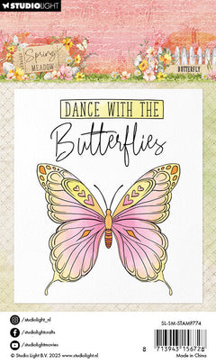 SL Clear Stamp Butterfly Spring Meadow 3 PC-2