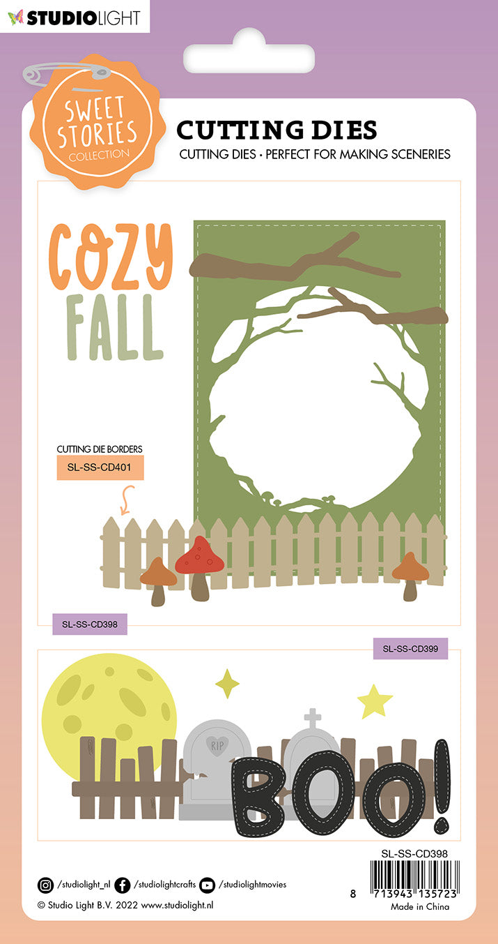 SS Cutting Die Cozy Fall Sweet Stories 108x151x1mm 9 PC nr.398-4
