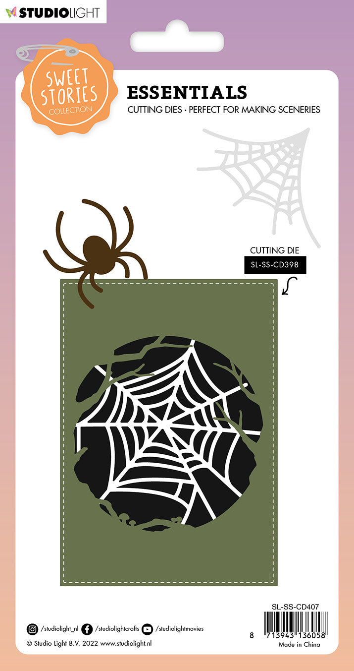 SS Cutting Die Spiderweb Sweet Stories 105x151x1mm 3 PC nr.407-2