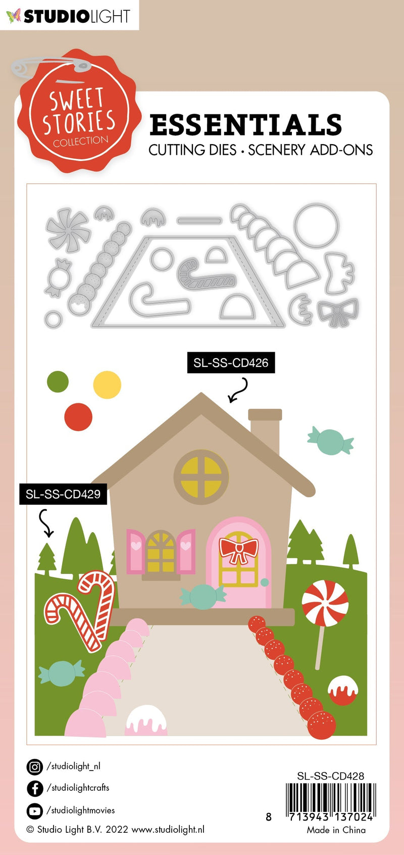 SS Cutting Die Candy Add-Ons Sweet Stories Essentials 60x148x1mm 18 PC nr.428-6