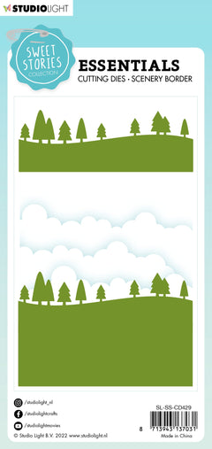 SS Cutting Die Border Trees Sweet Stories Essentials 53x146x1mm 1 PC nr.429-5