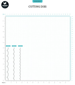 SL Cutting Die Borders Waves Sweet Stories 154x47x1mm 3 PC nr.531-2