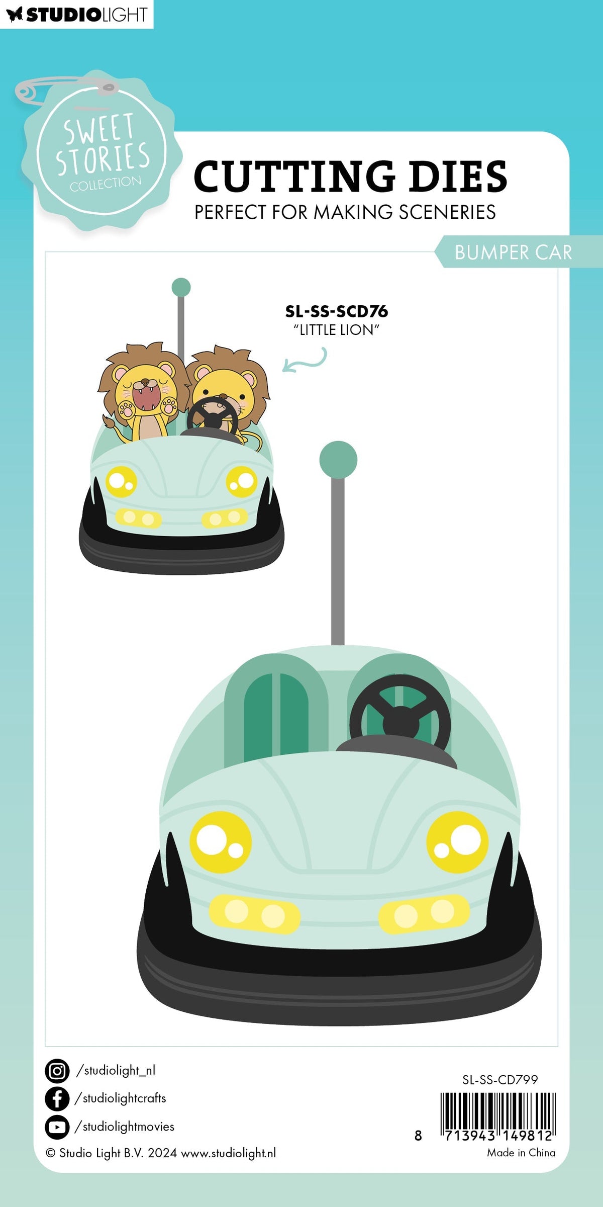 SL Cutting Die Bumper Car Sweet Stories 16 PC-3